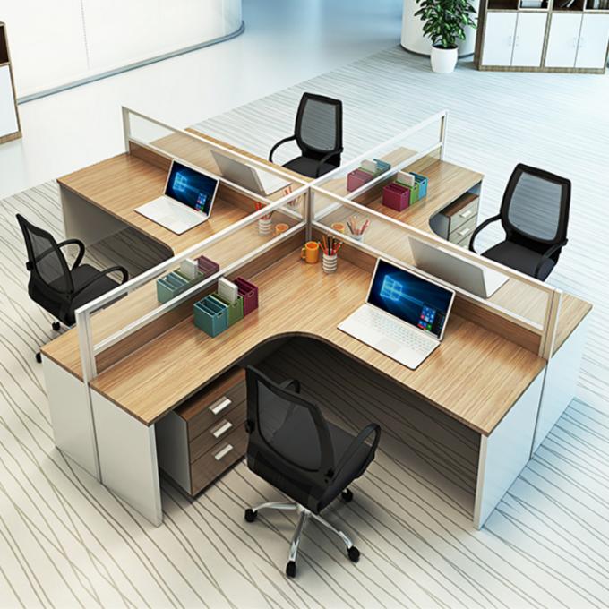 Современный меламин стиля смотрел на деревянный стол офиса рабочего места штата стола управленческого офиса от продажи фабрики Китая сразу