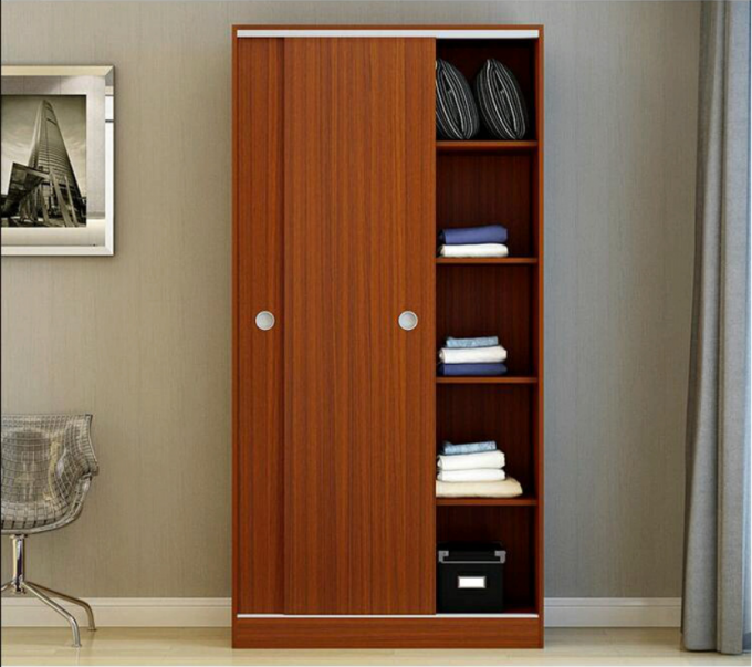 Шкаф небольших раздвижных дверей размера деревянный, толщина мебели 25мм частицы деревянная