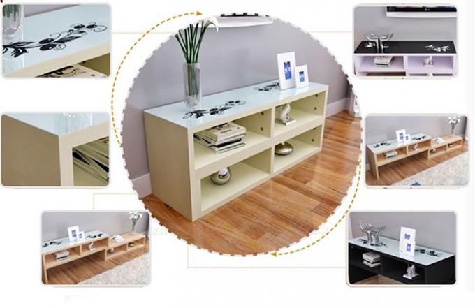 Легкий для того чтобы очистить мебель живущей комнаты стойки ТВ древесины света современного дизайна подгонянную