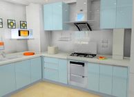 High Gross White Particle Board Kitchen Cabinets For House Kitchen Decoration