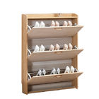 Affordable Melamine Coated Shoe Wooden Cabinet Portable Modern Simple Design