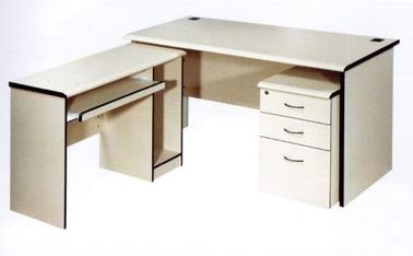 Китай Влагостойкий белый стол л дизайн офисной мебели доски частицы стоящий формы завод