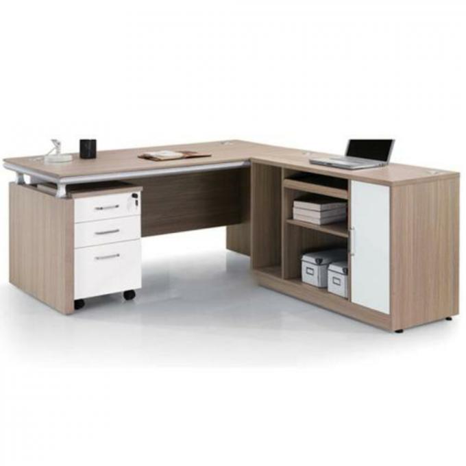 Водостойкий стол доски частицы, отсутствие таблицы офиса твердой древесины Раттен простой